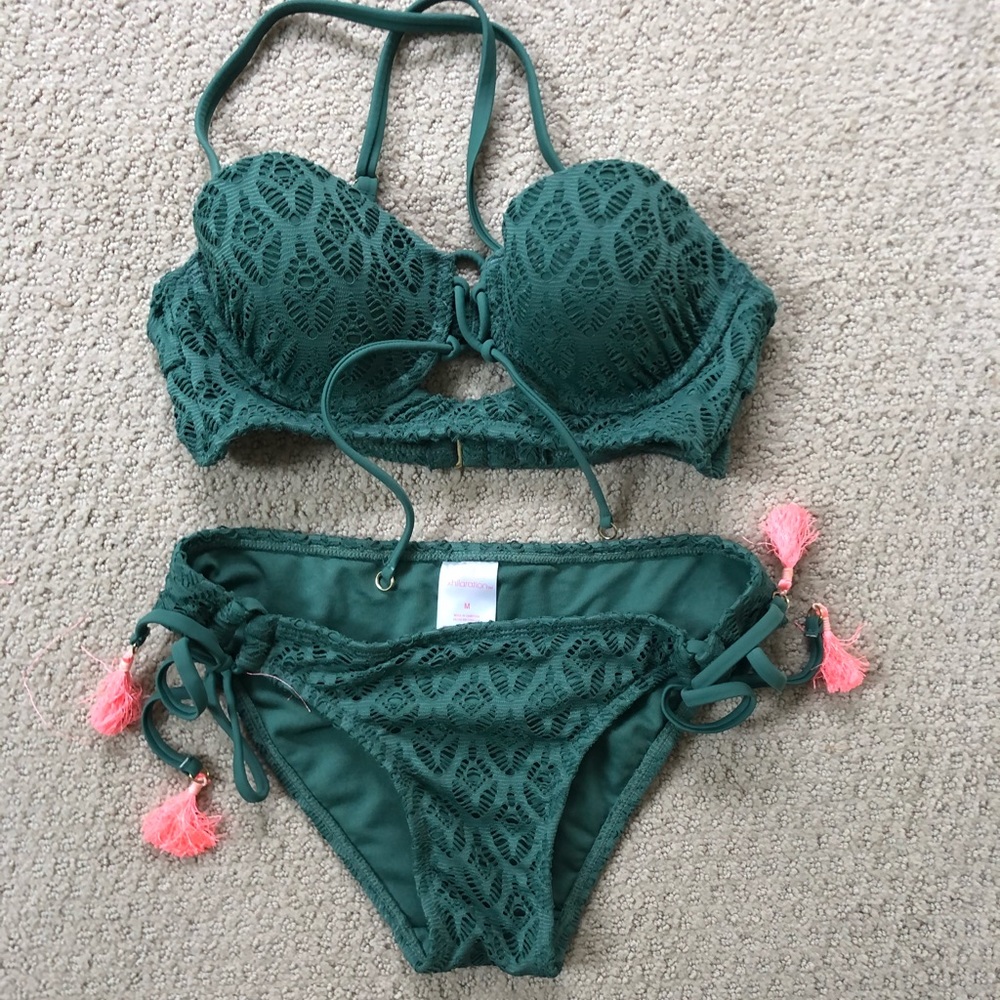 Fun two piece bathing suit!